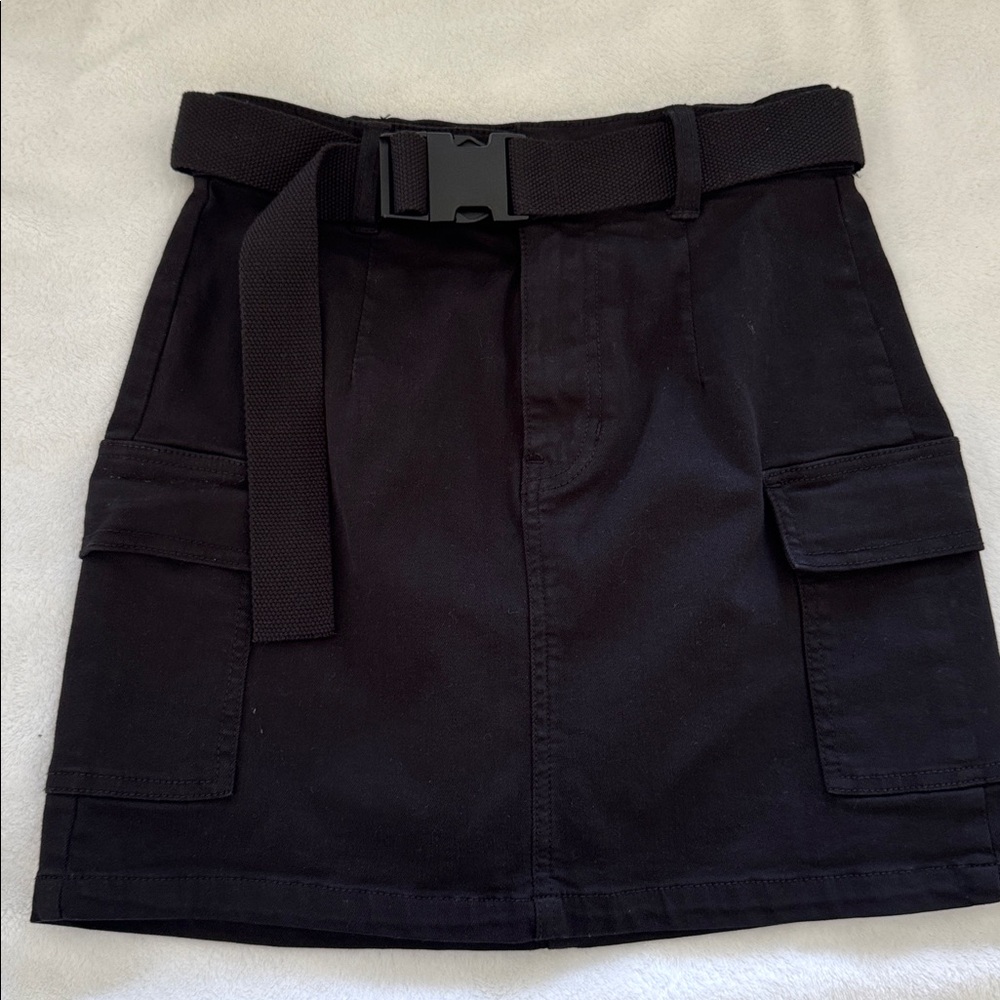 PacSun Black Mini Skirt with Belt
